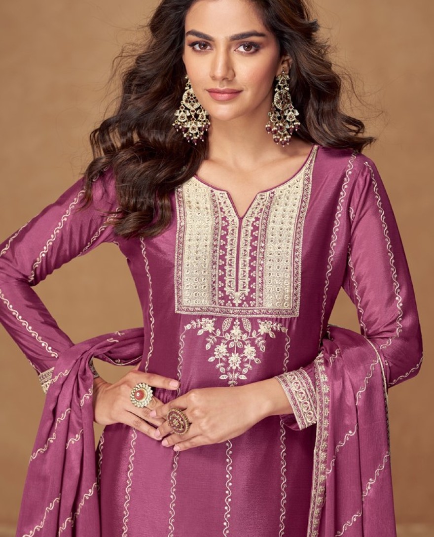 10265-pink - “Royal Radiance suit in Magenta”